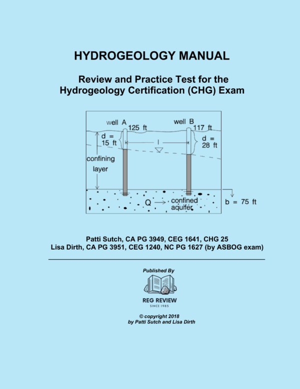 Hydrogeology Study Manual front cover